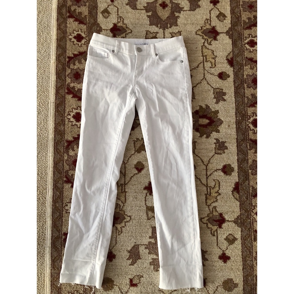 white Loft jeans